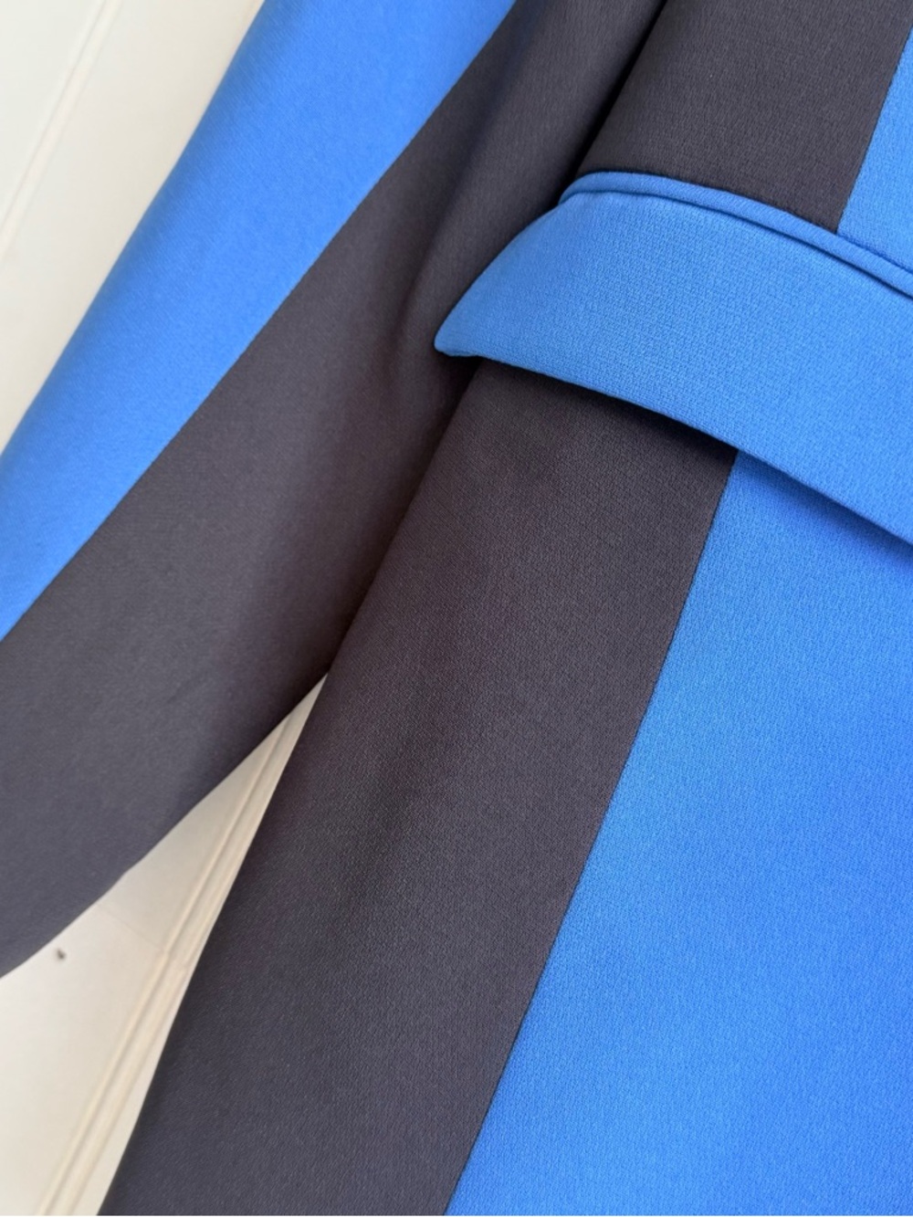 Rag & Bone Size 8 Blue Black Colorblock Jefferson Blazer Jacker - Picture 7 of 8